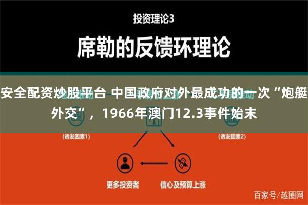 安全配资炒股平台 中国政府对外最成功的一次“炮艇外交”，1966年澳门12.3事件始末