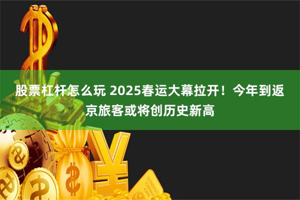 股票杠杆怎么玩 2025春运大幕拉开！今年到返京旅客或将创历史新高